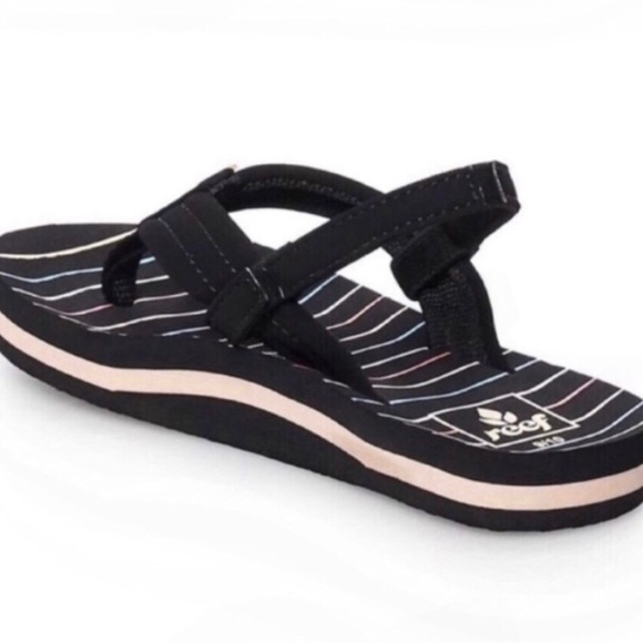 New Girls Sandals Shoes REEF Little Ahi Toddler Girls' Flip Flop Sandals Sz 5/6 - Picture 3 of 11